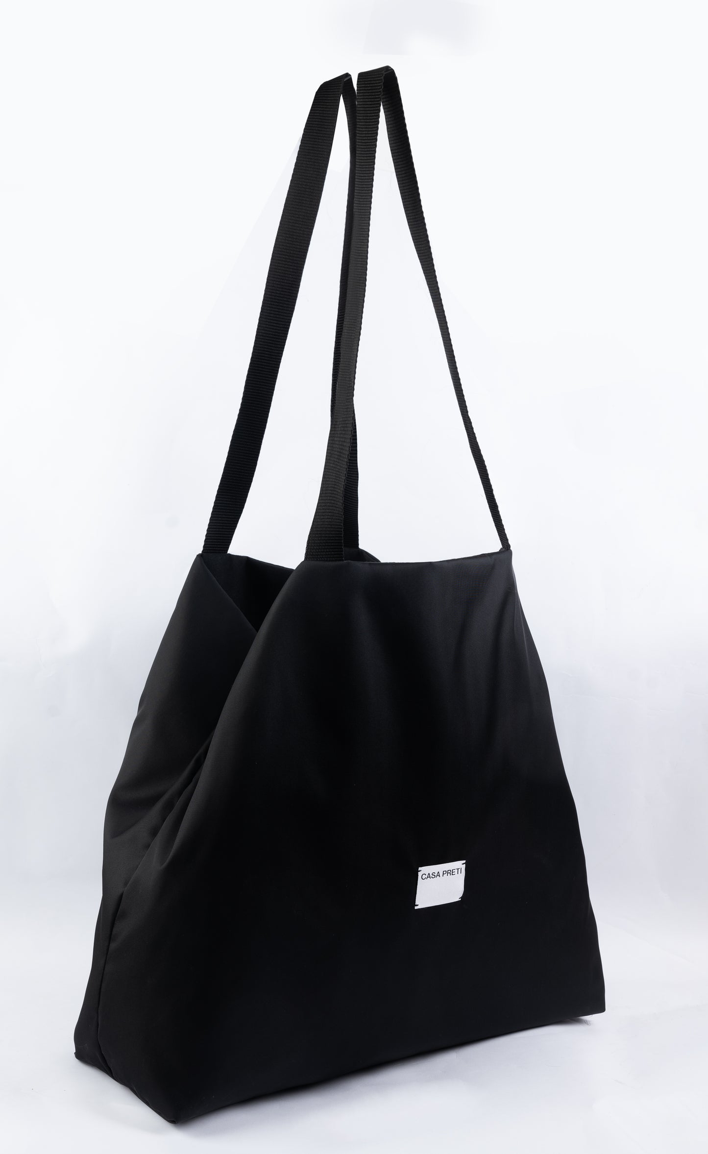 Borsa media "Casa al mare" in nylon rigenerato