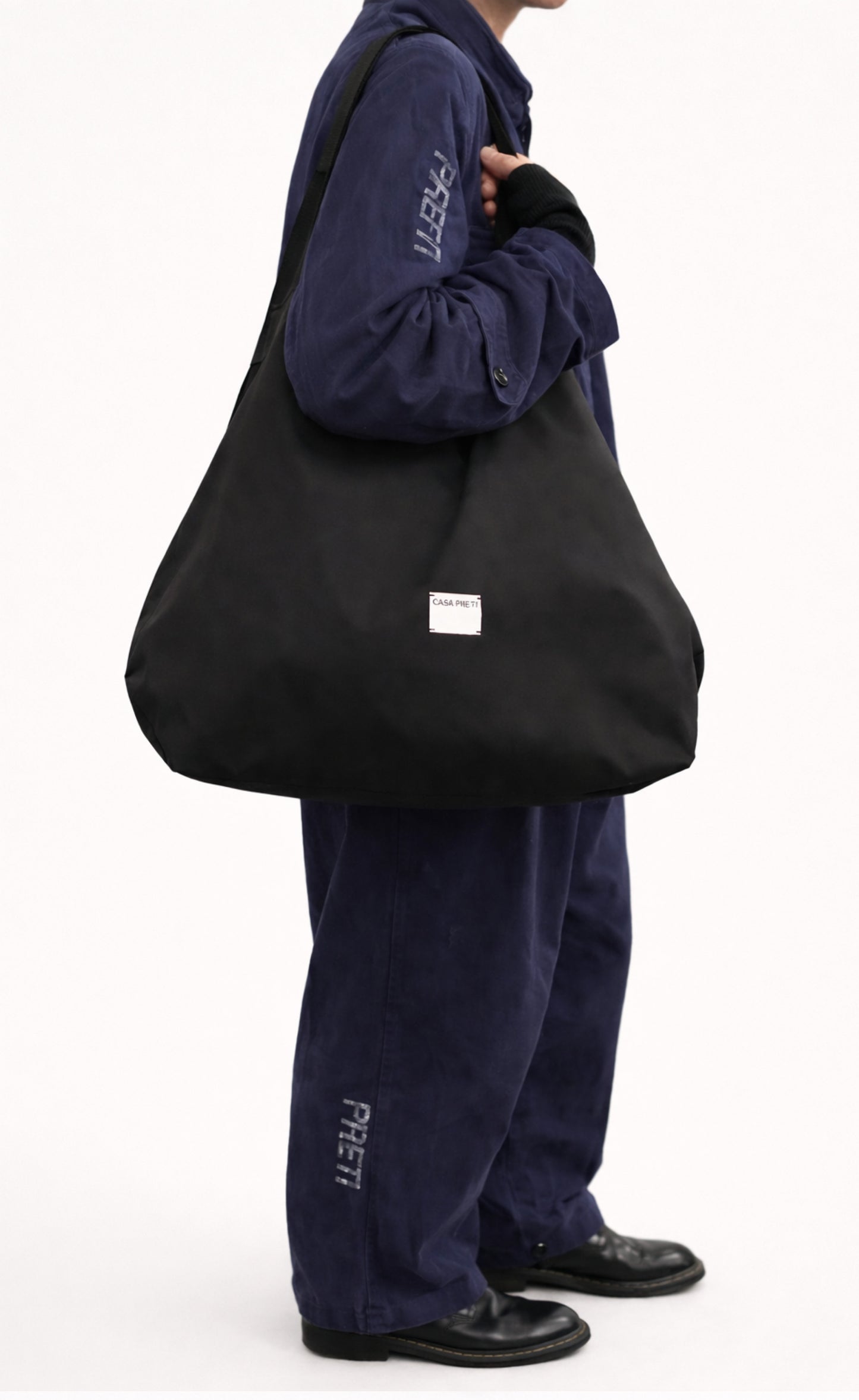 Borsa grande "Casa" in nylon rigenerato