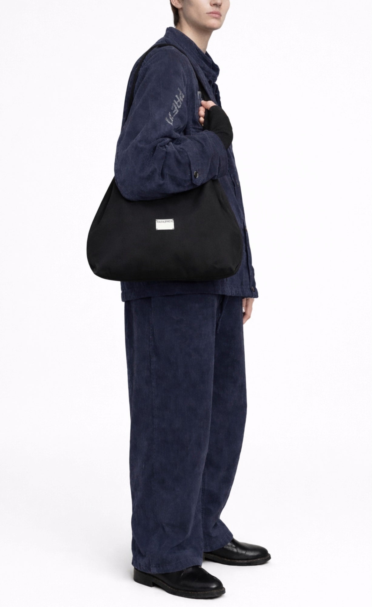 Borsa media "Casa al mare" in nylon rigenerato