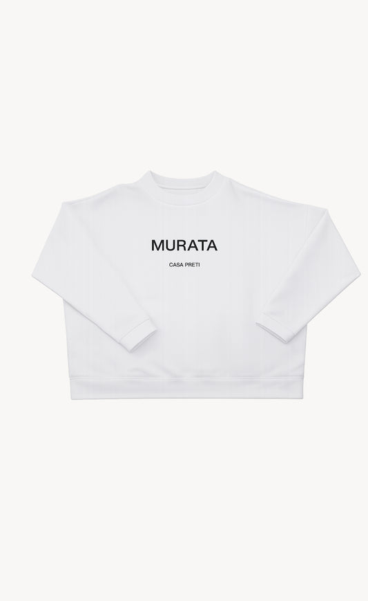 Felpa "Murata" in cotone garzato